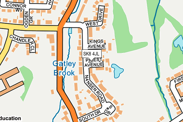 SK8 4JL map - OS OpenMap – Local (Ordnance Survey)