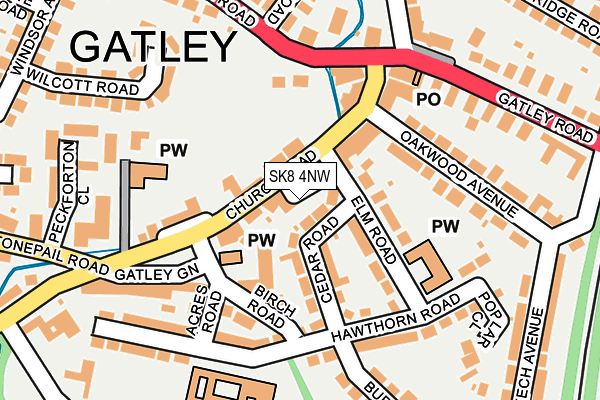 SK8 4NW map - OS OpenMap – Local (Ordnance Survey) SK8 4NW map - OS OpenMap – Local (Ordnance Survey)