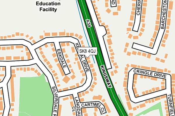 SK8 4QJ map - OS OpenMap – Local (Ordnance Survey)