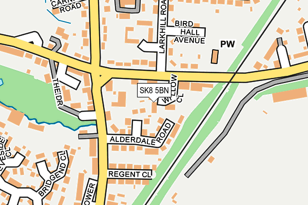 SK8 5BN map - OS OpenMap – Local (Ordnance Survey) SK8 5BN map - OS OpenMap – Local (Ordnance Survey)