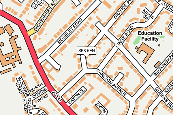 SK8 5EN map - OS OpenMap – Local (Ordnance Survey) SK8 5EN map - OS OpenMap – Local (Ordnance Survey)