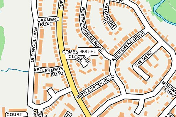 SK8 5HU map - OS OpenMap – Local (Ordnance Survey) SK8 5HU map - OS OpenMap – Local (Ordnance Survey)