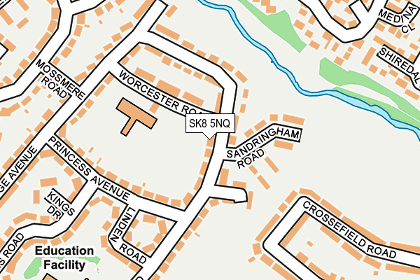SK8 5NQ map - OS OpenMap – Local (Ordnance Survey) SK8 5NQ map - OS OpenMap – Local (Ordnance Survey)