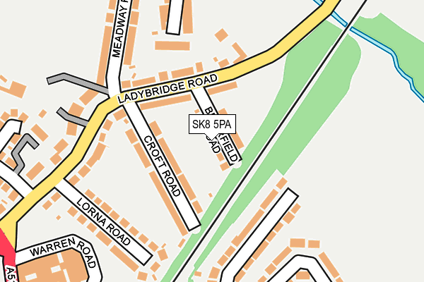 SK8 5PA map - OS OpenMap – Local (Ordnance Survey) SK8 5PA map - OS OpenMap – Local (Ordnance Survey)