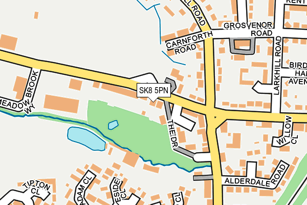 SK8 5PN map - OS OpenMap – Local (Ordnance Survey) SK8 5PN map - OS OpenMap – Local (Ordnance Survey)