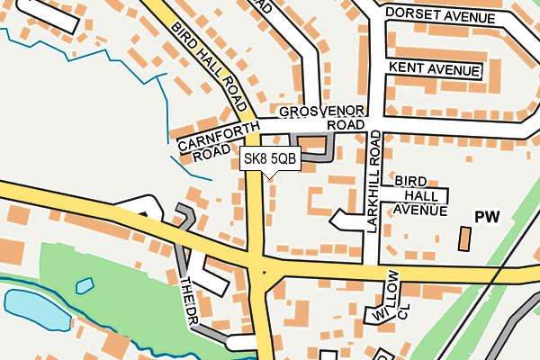 SK8 5QB map - OS OpenMap – Local (Ordnance Survey) SK8 5QB map - OS OpenMap – Local (Ordnance Survey)