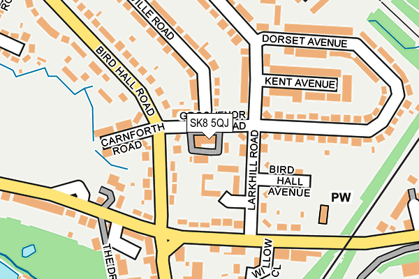 SK8 5QJ map - OS OpenMap – Local (Ordnance Survey) SK8 5QJ map - OS OpenMap – Local (Ordnance Survey)