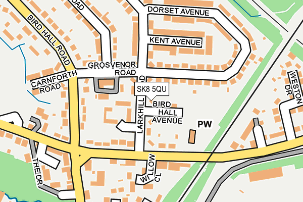 SK8 5QU map - OS OpenMap – Local (Ordnance Survey) SK8 5QU map - OS OpenMap – Local (Ordnance Survey)
