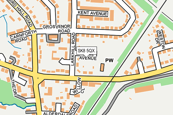 SK8 5QX map - OS OpenMap – Local (Ordnance Survey) SK8 5QX map - OS OpenMap – Local (Ordnance Survey)
