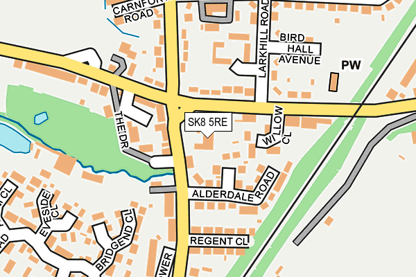 SK8 5RE map - OS OpenMap – Local (Ordnance Survey) SK8 5RE map - OS OpenMap – Local (Ordnance Survey)