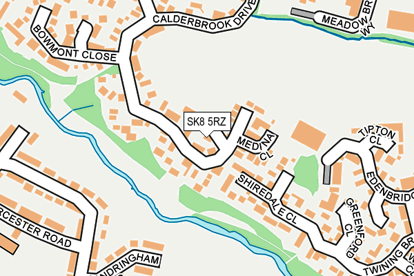 SK8 5RZ map - OS OpenMap – Local (Ordnance Survey) SK8 5RZ map - OS OpenMap – Local (Ordnance Survey)