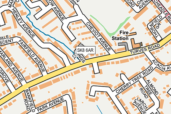 SK8 6AR map - OS OpenMap – Local (Ordnance Survey) SK8 6AR map - OS OpenMap – Local (Ordnance Survey)