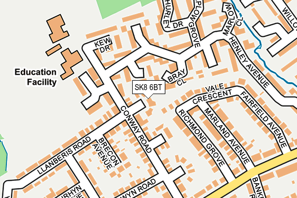SK8 6BT map - OS OpenMap – Local (Ordnance Survey) SK8 6BT map - OS OpenMap – Local (Ordnance Survey)