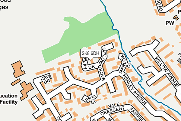 SK8 6DH map - OS OpenMap – Local (Ordnance Survey) SK8 6DH map - OS OpenMap – Local (Ordnance Survey)
