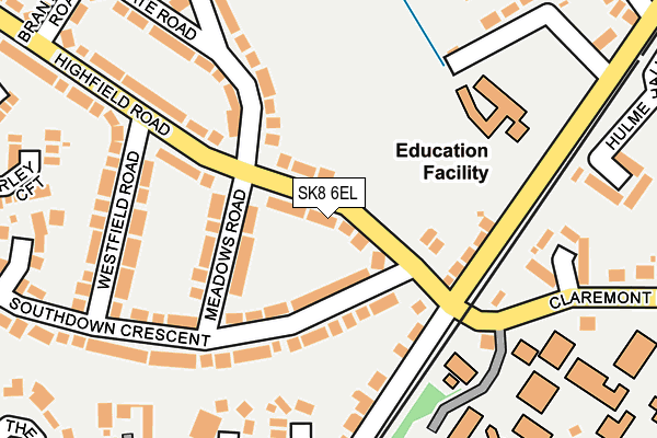 SK8 6EL map - OS OpenMap – Local (Ordnance Survey) SK8 6EL map - OS OpenMap – Local (Ordnance Survey)