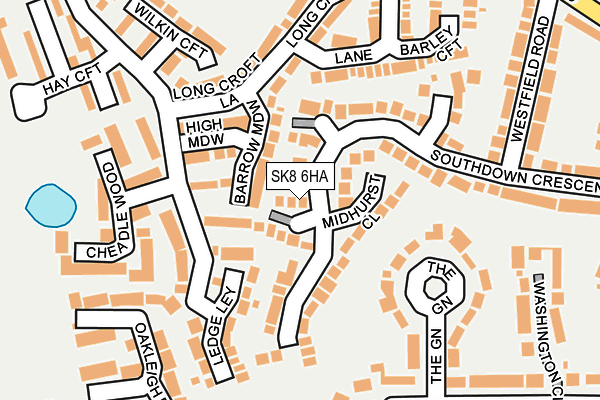 SK8 6HA map - OS OpenMap – Local (Ordnance Survey) SK8 6HA map - OS OpenMap – Local (Ordnance Survey)
