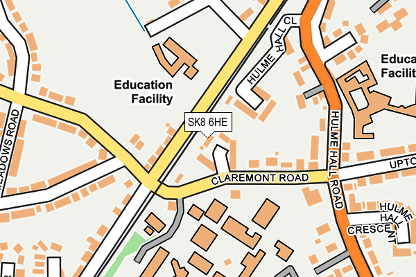SK8 6HE map - OS OpenMap – Local (Ordnance Survey)