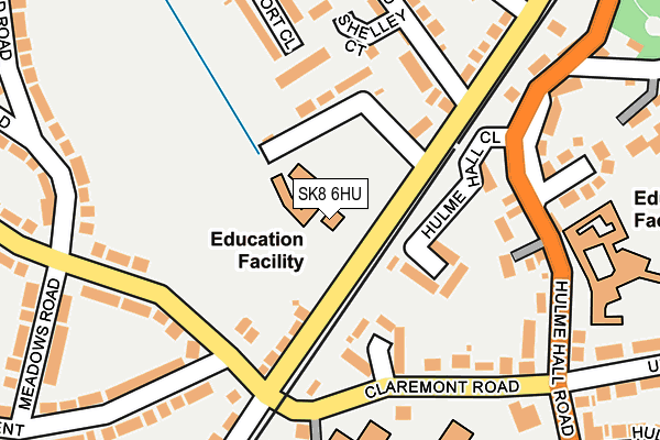 SK8 6HU map - OS OpenMap – Local (Ordnance Survey)