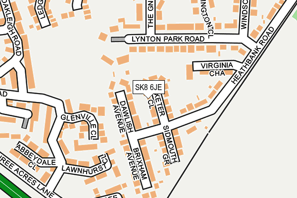 SK8 6JE map - OS OpenMap – Local (Ordnance Survey)