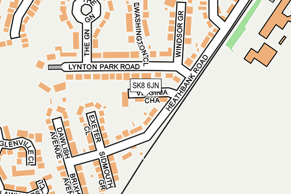 SK8 6JN map - OS OpenMap – Local (Ordnance Survey) SK8 6JN map - OS OpenMap – Local (Ordnance Survey)