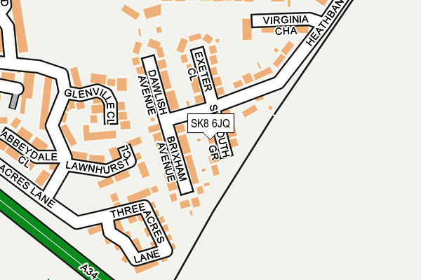 SK8 6JQ map - OS OpenMap – Local (Ordnance Survey) SK8 6JQ map - OS OpenMap – Local (Ordnance Survey)