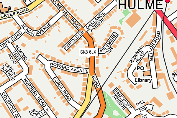 SK8 6JX map - OS OpenMap – Local (Ordnance Survey)