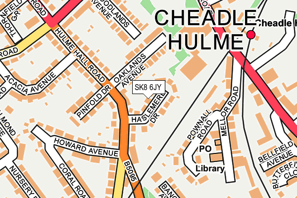 SK8 6JY map - OS OpenMap – Local (Ordnance Survey)