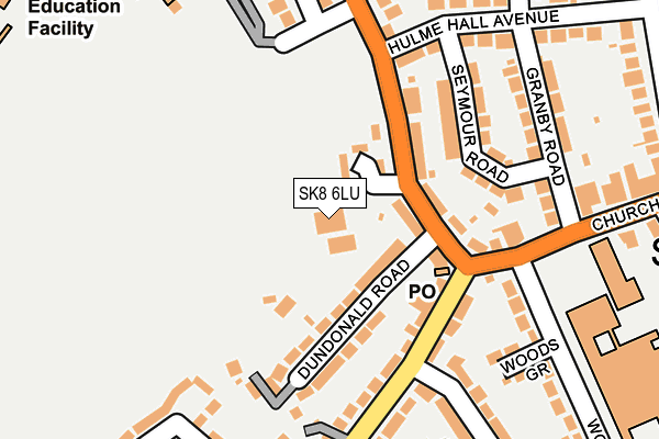 SK8 6LU map - OS OpenMap – Local (Ordnance Survey) SK8 6LU map - OS OpenMap – Local (Ordnance Survey)