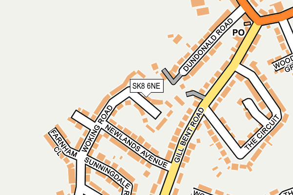 SK8 6NE map - OS OpenMap – Local (Ordnance Survey) SK8 6NE map - OS OpenMap – Local (Ordnance Survey)