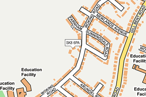 SK8 6PA map - OS OpenMap – Local (Ordnance Survey) SK8 6PA map - OS OpenMap – Local (Ordnance Survey)