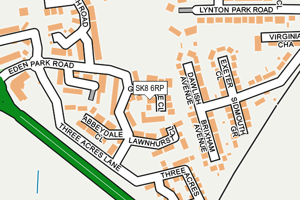 SK8 6RP map - OS OpenMap – Local (Ordnance Survey)