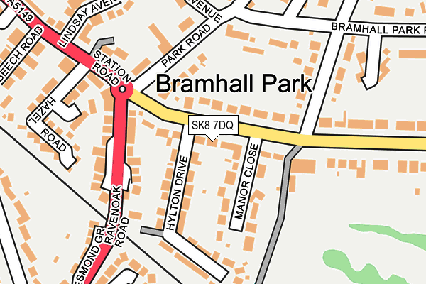 SK8 7DQ map - OS OpenMap – Local (Ordnance Survey)