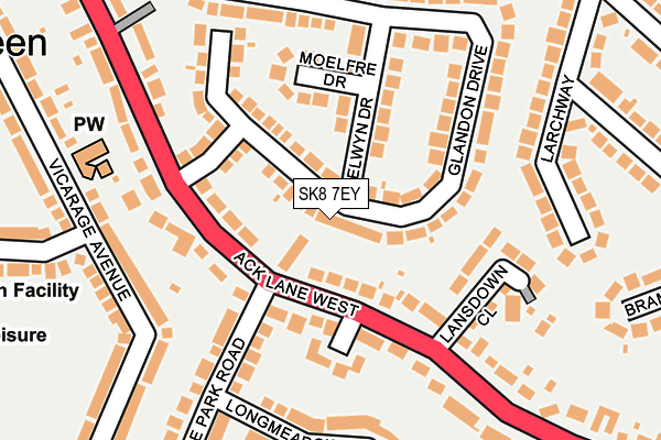 SK8 7EY map - OS OpenMap – Local (Ordnance Survey) SK8 7EY map - OS OpenMap – Local (Ordnance Survey)