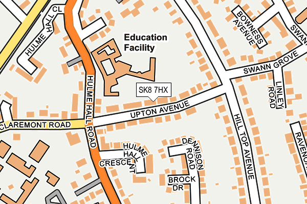 SK8 7HX map - OS OpenMap – Local (Ordnance Survey)