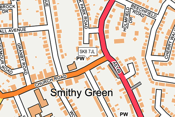 SK8 7JL map - OS OpenMap – Local (Ordnance Survey)
