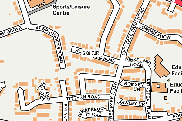 SK8 7JR map - OS OpenMap – Local (Ordnance Survey)