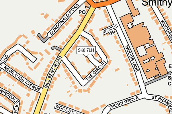 SK8 7LH map - OS OpenMap – Local (Ordnance Survey) SK8 7LH map - OS OpenMap – Local (Ordnance Survey)