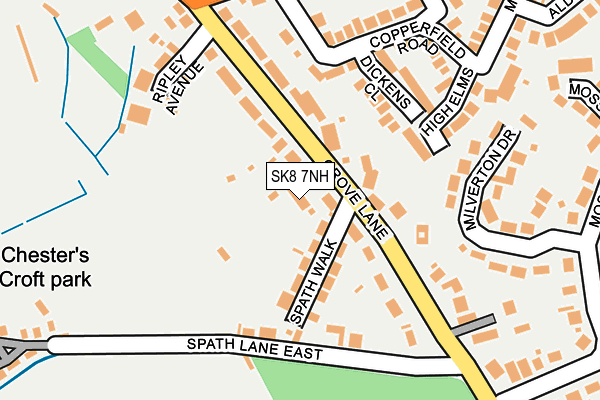 SK8 7NH map - OS OpenMap – Local (Ordnance Survey) SK8 7NH map - OS OpenMap – Local (Ordnance Survey)