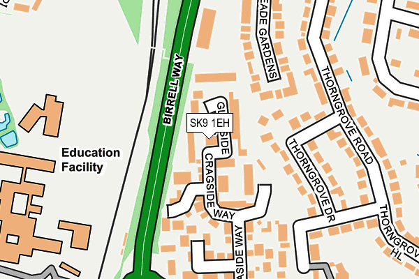 SK9 1EH map - OS OpenMap – Local (Ordnance Survey) SK9 1EH map - OS OpenMap – Local (Ordnance Survey)