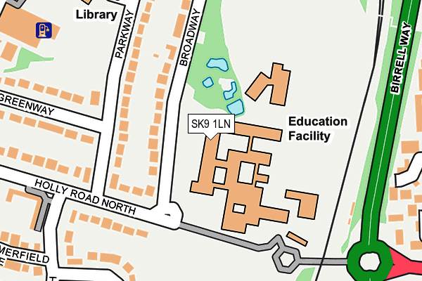 SK9 1LN map - OS OpenMap – Local (Ordnance Survey) SK9 1LN map - OS OpenMap – Local (Ordnance Survey)