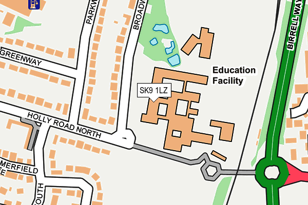 SK9 1LZ map - OS OpenMap – Local (Ordnance Survey) SK9 1LZ map - OS OpenMap – Local (Ordnance Survey)