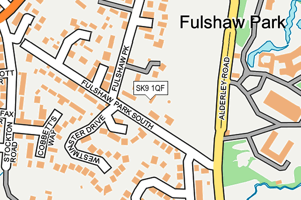 SK9 1QF map - OS OpenMap – Local (Ordnance Survey)
