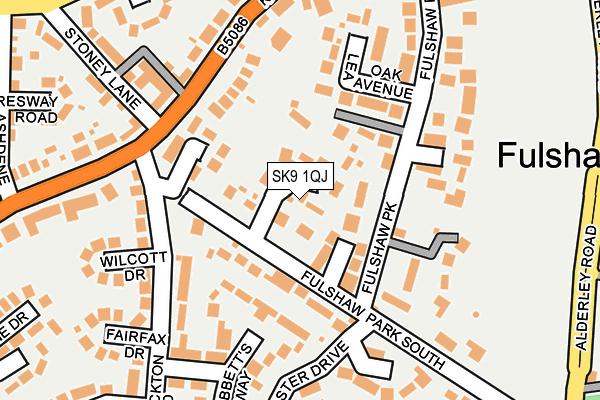 SK9 1QJ map - OS OpenMap – Local (Ordnance Survey) SK9 1QJ map - OS OpenMap – Local (Ordnance Survey)