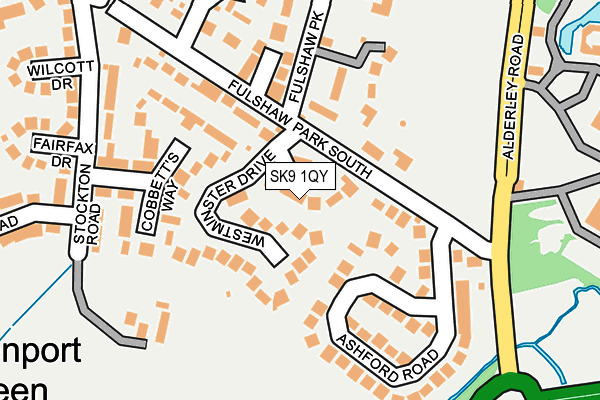 SK9 1QY map - OS OpenMap – Local (Ordnance Survey)