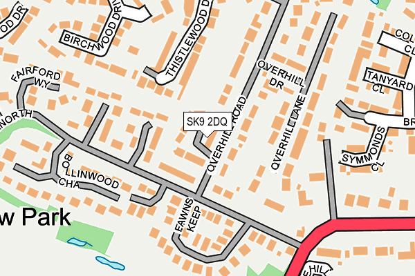 SK9 2DQ map - OS OpenMap – Local (Ordnance Survey)