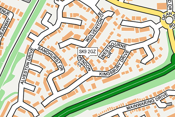 SK9 2GZ map - OS OpenMap – Local (Ordnance Survey) SK9 2GZ map - OS OpenMap – Local (Ordnance Survey)
