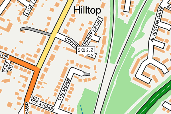 SK9 2JZ map - OS OpenMap – Local (Ordnance Survey) SK9 2JZ map - OS OpenMap – Local (Ordnance Survey)