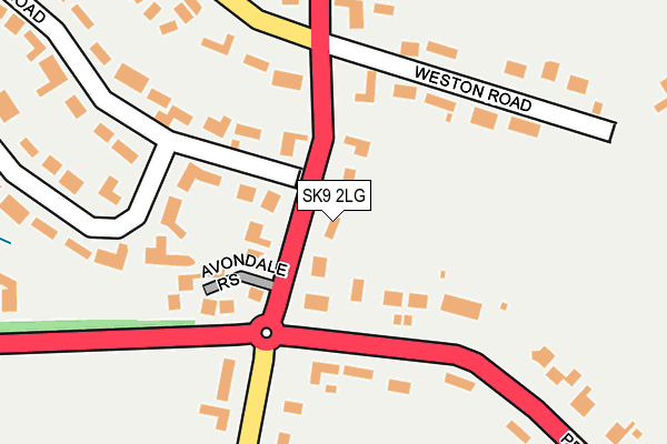SK9 2LG map - OS OpenMap – Local (Ordnance Survey) SK9 2LG map - OS OpenMap – Local (Ordnance Survey)