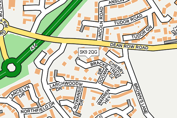 SK9 2QG map - OS OpenMap – Local (Ordnance Survey) SK9 2QG map - OS OpenMap – Local (Ordnance Survey)