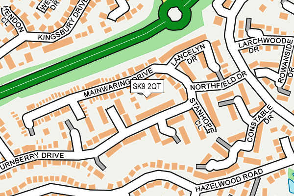 SK9 2QT map - OS OpenMap – Local (Ordnance Survey) SK9 2QT map - OS OpenMap – Local (Ordnance Survey)